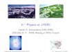 K Physics at J-PARC - INFN · 2005-05-31 · Outline [in the next 16 slides, 15 minutes] • “hadron-machine” experiments in Japan – KEK 12GeV PS (1977 – 2005) – J-PARC