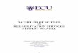 BACHELOR OF SCIENCE IN REHABILITATION SERVICES STUDENT MANUAL€¦ · vocational evaluators, counselor educators and rehabilitation service providers at all levels of service in a