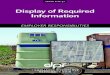 Display of Required Information - California Department of ... · handler-employees and fieldworker-employees (or their supervisor) of the name, location of a physician or medical-care