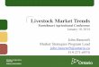 Livestock Market Trends - FarmSmart · Data Source: Daily Livestock Report, January 16, 2014 •Meat Demand –U.S. pork consumption outpacing the sales of all meat products –Spending