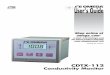 CDTX-112 Conductivity Monitor - Omega Engineering · The CDTX-112 monitor has two alarm outputs designated high alarm(H) and low alarm(L). The alarm value and alarm hysteresis can