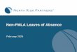 Non-FMLA Leaves of Absence - North Risk Partners€¦ · Non-FMLA Leaves of Absence February 2020. Presented by: Mike Bourgon. Introduction What to do when employees request a Non-Family