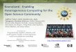 Keeneland - Enabling Heterogeneous Computing for the Open ... · •Provide a new, innovative class of computing architecture to the NSF community for science •Acquire, deploy,