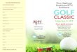 GOLFER INFORMATION Penn Highlands Healthcare/KTH Architects Classi… · This year’s Penn Highlands Healthcare/ KTH Architects Golf Classic is set for Friday, June 21st, so mark