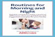 Routines for Morning and Night - Dearborn Public Schools...and often thrive with reliable daily routines—particularly in the morning and at bedtime. Why? Many children with ADHD