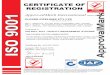 TM CERTIFICATE OF REGISTRATION ISO 9001...Site 2 - Sydney - 49-53 Newton Road, Wetherill Park, 2164, Australia Site 3 - Brisbane - 8/17 Boniface Street, Archerfield, 4108, Australia