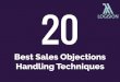 Best Sales Objections Handling Techniques · Best Sales Objections Handling Techniques 20. Objections in sales happen when customers try to break the sales process. Bad sellers become