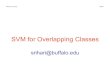 SVM for Overlapping Classes - University at Buffalosrihari/CSE574/Chap7/7.2-SVM-Overlap.pdf · SVM for Overlapping Classes srihari@buffalo.edu . Machine Learning Srihari SVM Discussion