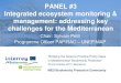 PANEL #3 Integrated ecosystem monitoring & management ...planbleu.org/sites/default/files/upload/files/05_Panel#3_intro.pdfStrategic guiding document to translate the 2030 Agenda for
