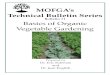 Bulletin #1 Basics of Organic Vegetable Gardening · Green manure: Organic matter levels can be maintained or in-creased in a soil by planting a green manure. Green manure is a crop
