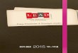 LEAD brochure Q4-2015 28pp R2 · 2015-12-27 · LEAD - Leaders’ Empowerment and Discipleship 3 LEAD develops you holistically through the “3Ps”: Person (who you are) • Your