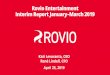 Rovio Entertainment Interim Report January –March 2019 · • Angry Birds 2 growth 48% year- on-year • Stable monetization (ARPDAU and MARPPU) • Good profitability, 10.5% (14.6%)