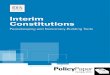 Interim Constitutions: Peacekeeping and Democracy-building ... Interim Constitutions Peacekeeping and