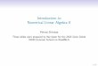 Introduction to Numerical Linear Algebra II€¦ · Introduction to Numerical Linear Algebra II Petros Drineas These slides were prepared by Ilse Ipsen for the 2015 Gene Golub SIAM