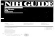 NIH Guide - Vol. 16, No. 34 - October 16, 1987€¦ · 16, 110.34 -OCTOBER 16, 1987 SPECIAL CENTENNIAL EDITION ... institutional staff who have responsibility for high-quality management