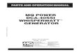 MQ POWER DCA-40SSI WHISPERWATTTM GENERATOR · dca-40ssi — parts and operation manual— final copy (07/10/01) — page 3 here's how to get help please have the model and serial