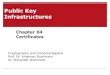 Chapter 04 Certificates - ...€¦ · X509 Certificates TU Darmstadt | Cryptography and Computer Algebra | Lecture: Public Key Infrastructures Relevant Standard: X.509 (ITU-T) PKIX
