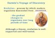 Darwinâ€™s Voyage of Discovery - Mr. Dones' Darwinâ€™s Voyage of Discovery Evolution - process by which