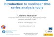 Introduction to nonlinear time series analysis toolscris/Talk/charla_torun_beoptical_2017.pdf · Introduction to nonlinear time series analysis tools Cristina Masoller Universitat