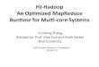 HJHadoop An(Op,mized(MapReduce( Run,me(for… … · HJHadoop An(Op,mized(MapReduce(Run,me(for(Mul,#core(Systems(Yunming’Zhang’ Advised’by:’Prof.’Alan’Cox’and’Vivek’Sarkar’