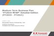 Medium-Term Business Plan “FY2019 MTBP” Detailed Edition ... · Medium-Term Business Plan “FY2019 MTBP” Detailed Edition (FY2019 - FY2021) October 2, 2019 Kawasaki Heavy Industries,