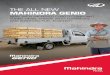 THE ALL NEW MAHINDRA GENIO - Amazon S3€¦ · THE ALL NEW MAHINDRA GENIO Matthew Hayden Mahindra Brand Ambassador NOW WITH IMPROVED EURO 5 COMPLIANT TURBO DIESEL ENGINE WITH LOWER