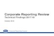 Corporate Reporting Review - Financial Reporting Council€¦ · Financial Reporting Council ‖Technical findings Disclose information such that a user can understand the specific