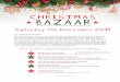CHRISTMAS BAZAAR - St Joseph's Catholic Primary School ...€¦ · If you prefer festive baking, we’ll have a cake stall too! Cakes and bakes can be brought into school on Friday