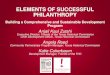 ELEMENTS OF SUCCESSFUL PHILANTHROPY of Succes… · ELEMENTS OF SUCCESSFUL PHILANTHROPY Development 101 Philanthropy –Beginnings and Trends Fundraising –the “Why” & the “How”