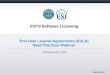 COTS Software Licensing - DAU Sponsored Documents/20160928 … · COTS Software Licensing End User License Agreements (EULA) Best Practices Webinar 28 September 2016 . ESI Introductions