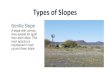 Types of Slopes - Haldia Government College · Types of Slopes Gentle Slope A slope with contour lines spread far apart from each other. This even spacing is maintained in both up