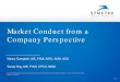 Market Conduct from a Company Perspective · Market Conduct from a Company Perspective . Sandy Ray, AIE, FLMI, CPCU, MCM . Introduction to Market Conduct › Definition › Compliance