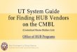UT System Guide for Finding HUB Vendors on the CMBL · Office of HUB Programs 6 ~Go to next page for Step 7~ Step 6a. 2) Click on the Search For Vendors tab at the top of your browser