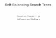 Self-Balancing Search Trees - UMass Amherstmoss/187/lectures/lecture-l-bal-trees.pdf · Chapter 11: Self-Balancing Search Trees 11 AVL Tree Insertion • We consider cases where new