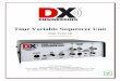 Time Variable Sequencer Unit - DX Engineering … · Receive Sequence 10 VOX 11 Time Delay Settings 11 CW Sidetone Audio Levels 12 Sequencer Timing Diagram (Figure 4) 13 Appendix
