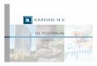 Q1 2016 Results - Kardan - K… · GTC RE 65% TGI 14% KFS 21%*** Financial Highlights Kardan In € millions Real Estate Asia Water Infrastructure Other Total Q1‐2016 Q1‐2015