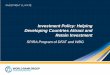 Investment Policy: Helping Developing Countries Attract ... · Following a “call for proposals” sent to WBG teams across Indo-Pacific, and consultations of DFAT posts in the field,