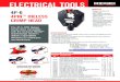 ELECTRICAL TOOLS - Test Equipment Depot...ELECTRICAL TOOLS BENEFITS • Crimps up to 750 kcmil (MCM) cable • Slim, ergonomic latching system allows tool to access tighter spaces