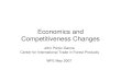 Economics and Competitiveness Changes · Economics and Competitiveness Changes John Perez-Garcia Center for International Trade in Forest Products WFE May 2007 • Sawmills – 2.4