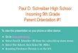 Paul D. Schreiber High School Incoming 9th Grade Parent ... · Paul D. Schreiber High School Incoming 9th Grade Parent Orientation #1 To view this presentation on your phone or other