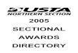 2005 SECTIONAL AWARDS DIRECTORYassets.usta.com/assets/650/USTA_Import/Northern/dps/doc_37_1360.pdfSectional Awards 6 - 11 Ace Award 6 ... Wolfenson/Ratner Community Service Award 11