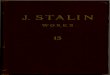 J. Stalin Works, Vol. 13 · The following works by J. V. Stalin: “Some Ques-tions Concerning the History of Bolshevism”—(letter to the editorial board of the magazine Proletarskaya