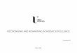 RECOGNISING AND REWARDING ACADEMIC EXCELLENCE€¦ · • Academic Excellence in Civic and Institutional Contribution. It is important to note that the examples of possible evidence