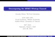 Decomposing the MIMO Wiretap Channelanatolyk/prezi/wiretap_isit2014.pdf · 2018-07-27 · Use any good SISO wiretap codes for SNR-pairs (b2 i −1,e2 i −1) V A of Eve’s SVD ⇒