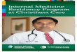 Internal Medicine Residency Program at Christiana Care · Internal Medicine Residency Program Christiana Care Health System Two diverse, modern hospitals, with state-of-the-art equipment,