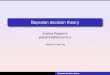 Bayesian decision theory - DISI, University of Trentodisi.unitn.it/.../slides/05_bayesian_decision/talk.pdf · 2013-09-10 · Bayesian decision theory: introduction Binary classiﬁcation
