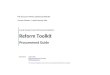 Reform Toolkit€¦ · Web viewLocal Government Structural Reform Reform Toolkit Procurement Guide This document will be updated periodically. Current Version: 1, dated January 2014