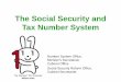 The Social Security and Tax Number System · 2018-11-20 · The Social Security and Tax Number System is... Social infrastructure to improve administrative efficiency, enhance public