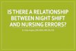 Is there a relationship between night shift and nursing errors? · 2016-06-09 · Method •An electronic literature search for “night shift nurse errors” conducted using Pubmed,