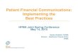 Patient Financial Communications: Implementing the Best ...… · 2.3.2 Insurance verification - review insurance eligibility details with patient to ensure accuracy 2.3.2 If uninsured